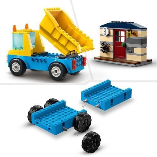 LEGO®  City Great Vehicles 60391 - Camiões de Construção e Grua com Bola Destruidora - Image 5