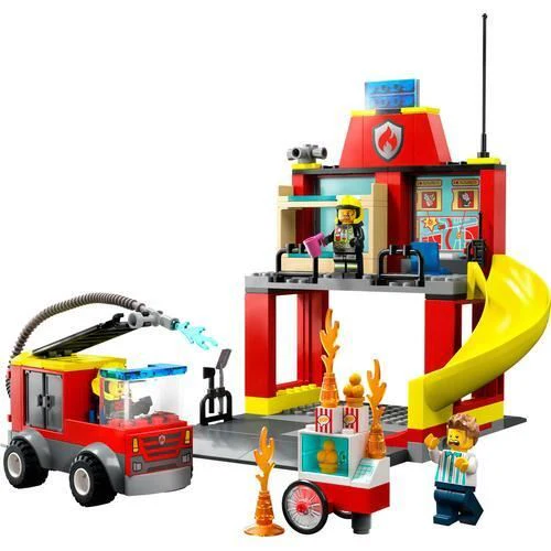 LEGO City Quartel e Camião dos Bombeiros 60375 - Image 8