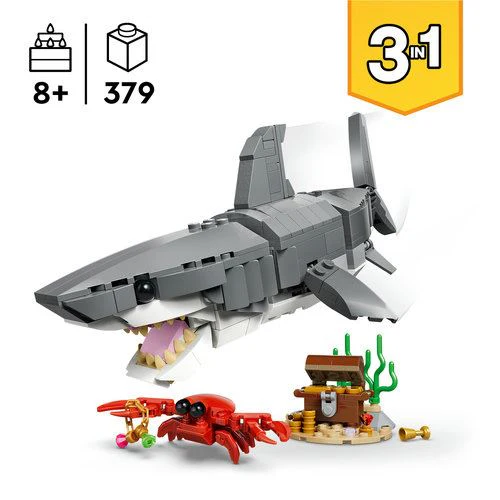 LEGO® Creator 31381 - Tubarão Feroz  com Baú do Tesouro - Image 3