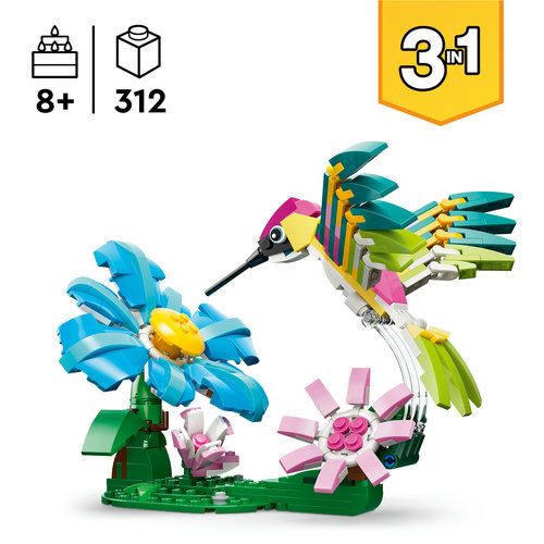 LEGO® Creator 31384 - Animais Selvagens: Beija-flor Colorido - Image 3