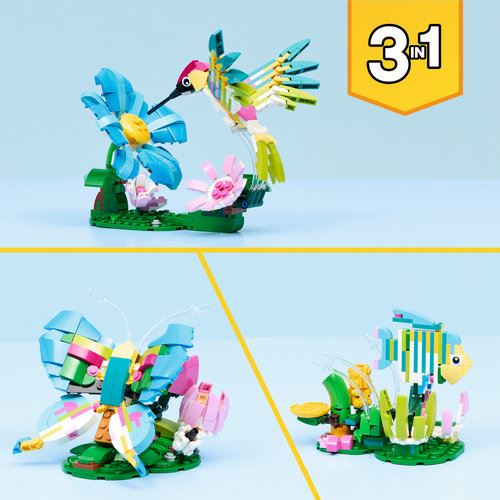 LEGO® Creator 31384 - Animais Selvagens: Beija-flor Colorido - Image 6