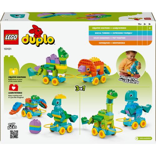 LEGO® DUPLO® Town 10451 - Dinossauros Sobre Rodas 3em1 - Image 5