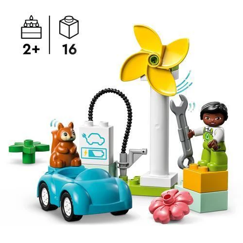 LEGO DUPLO Town 10985 - Turbina Eólica e Carro Elétrico - Image 2
