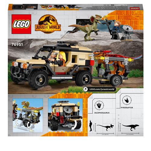 LEGO Jurassic World 76951 Transporte de Piroraptor e de Dilofossauro - Image 9