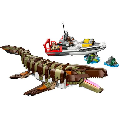 LEGO® Jurassic World 76974 - Missão de Barco com Mosassauro Construído com Peças - Image 2