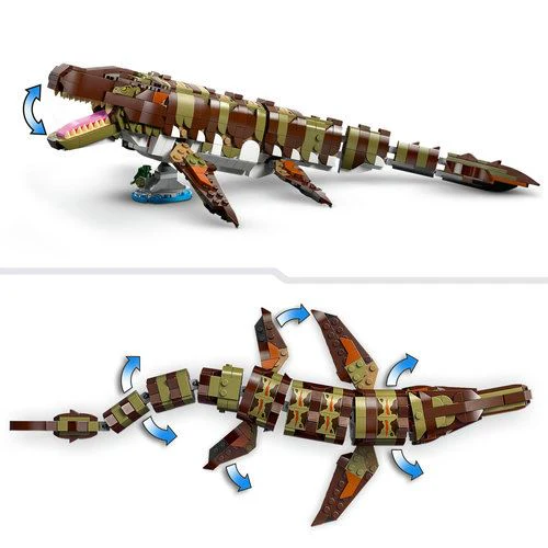 LEGO® Jurassic World 76974 - Missão de Barco com Mosassauro Construído com Peças - Image 4