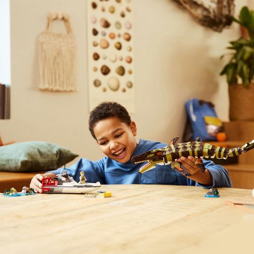 LEGO® Jurassic World 76974 - Missão de Barco com Mosassauro Construído com Peças - Image 7