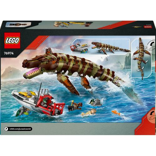LEGO® Jurassic World 76974 - Missão de Barco com Mosassauro Construído com Peças - Image 8