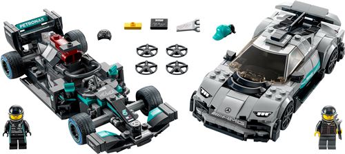 LEGO Speed Champions 76909 Mercedes-AMG Fórmula 1® W12 E Performance e Mercedes-AMG Project One - Image 3