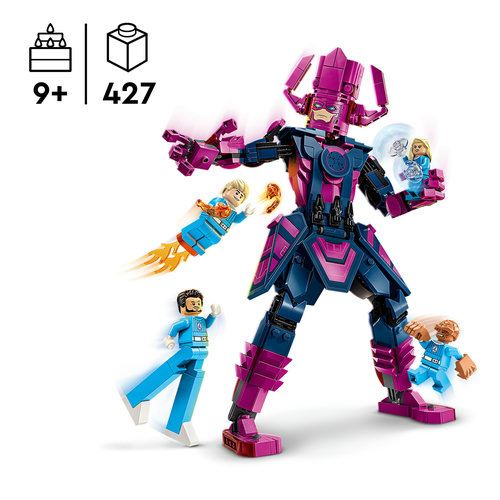 LEGO® Super Heroes Marvel 76316 - Quarteto Fantástico vs. Figura de Construção de Galactus - Image 3