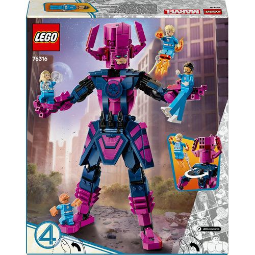 LEGO® Super Heroes Marvel 76316 - Quarteto Fantástico vs. Figura de Construção de Galactus - Image 8