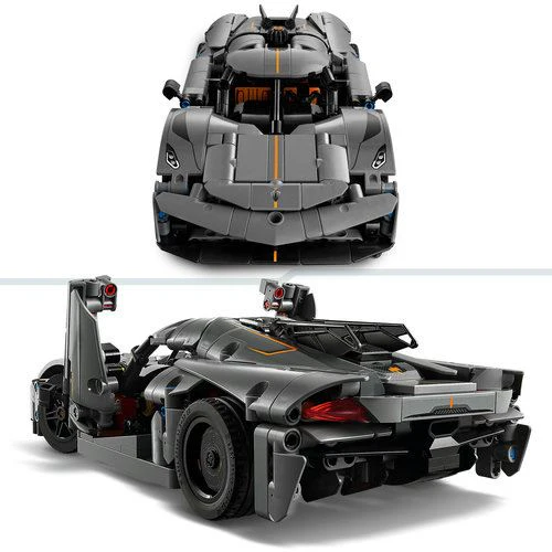 LEGO® Technic 42173 - Hipercarro Cinzento Koenigsegg Jesko Absolut - Image 4