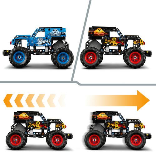 LEGO® Technic 42219 - Monster Jam™ Grave Digger™ Fogo e Gelo - Image 5