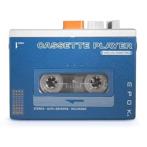 Leitor de Cassetes + Coluna Bluetooth Bigben Epok BTTAPEBL - Azul - Image 2