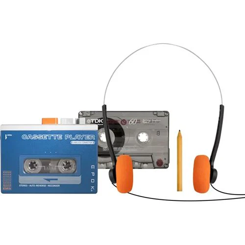 Leitor de Cassetes + Coluna Bluetooth Bigben Epok BTTAPEBL - Azul - Image 4