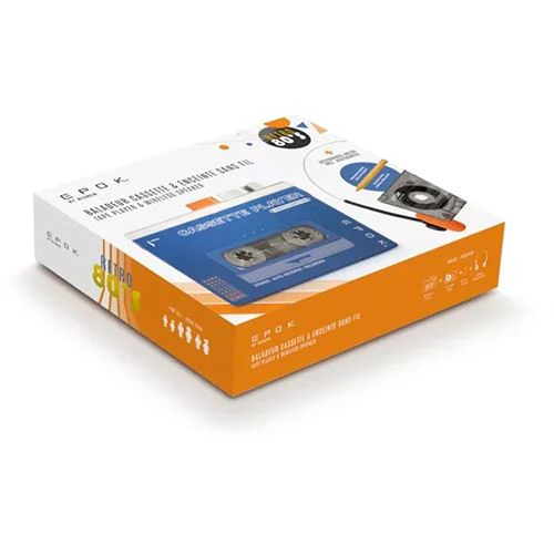 Leitor de Cassetes + Coluna Bluetooth Bigben Epok BTTAPEBL - Azul - Image 7