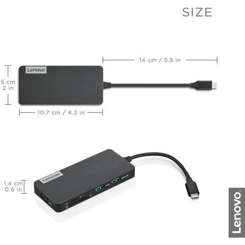 Hub USB-C Lenovo GX90T77924 7-em-1 - Image 3