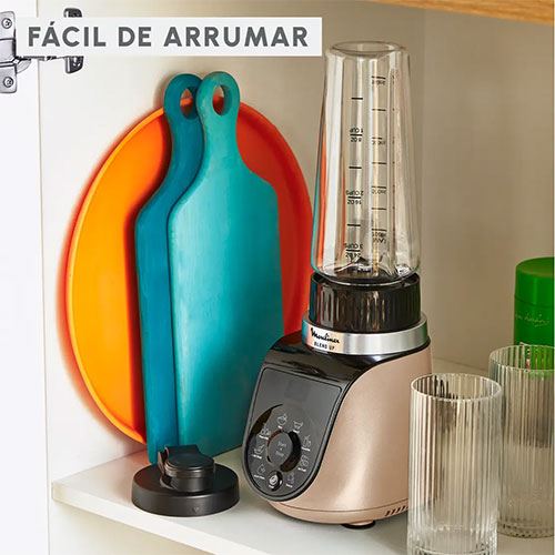 Liquidificadora Moulinex LM190AF0 Blend Up | 0.7 L | 1000 W | Rosa Dourado - Image 7