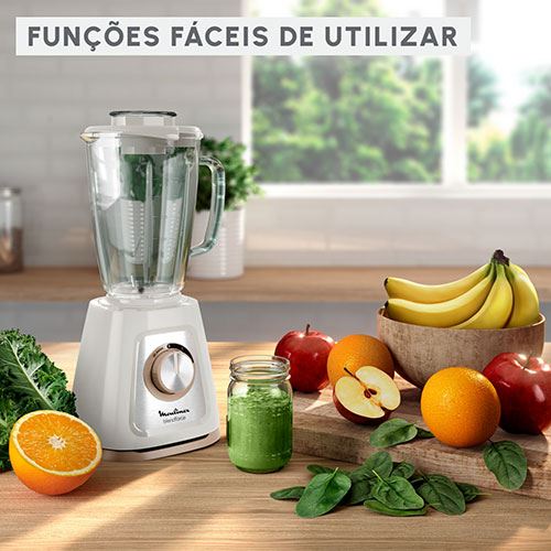 Liquidificadora Moulinex LM430A10 | 800 W | Branco - Image 4