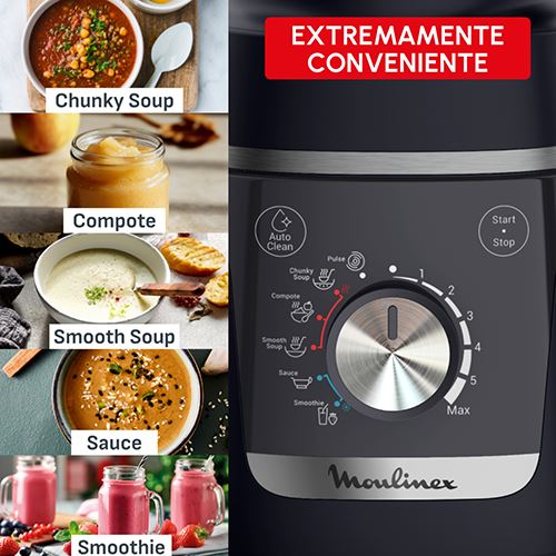 Liquidificadora Moulinex LM5768F0 Blendforce Cook | 1.5L | 1000W - Preto - Image 3