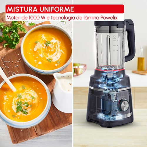 Liquidificadora Moulinex LM5768F0 Blendforce Cook | 1.5L | 1000W - Preto - Image 4