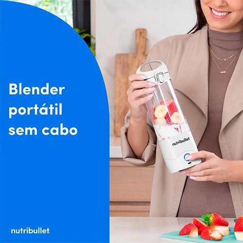 Liquidificadora Portátil Nutribullet NBP003W - Branco - Outlet - Grade A - Image 2