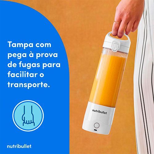 Liquidificadora Portátil Nutribullet NBP003W - Branco - Outlet - Grade A - Image 7