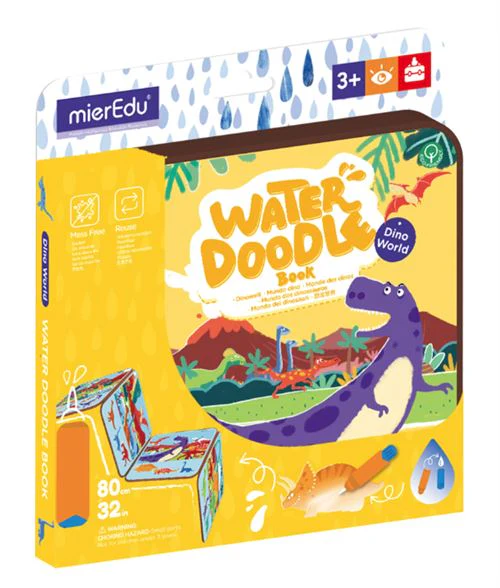 Livro de Pintura com Água: Mundo dos Dinossauros - MierEdu | Sig Toys - Image 3