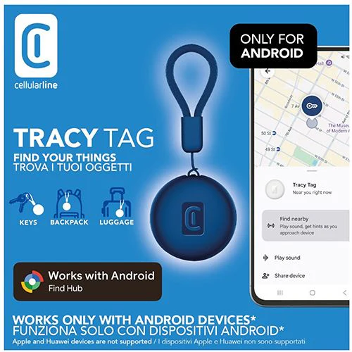 Localizador sem Fios Cellular Line Tracy Tag (Android) - Azul - Image 2