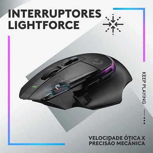 Rato Ótico Gaming Logitech G502 X Plus - Preto - Image 2