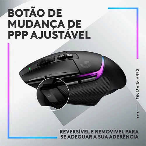 Rato Ótico Gaming Logitech G502 X Plus - Preto - Image 6
