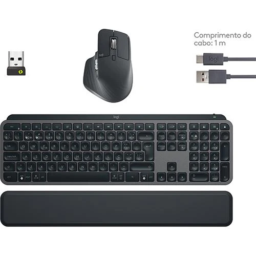 Conjunto Logitech Teclado MX Keys S + Rato MX Master 3S - Preto - Image 4
