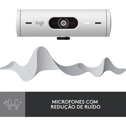 Webcam Logitech Brio 500 - FHD - Branco - Image 4
