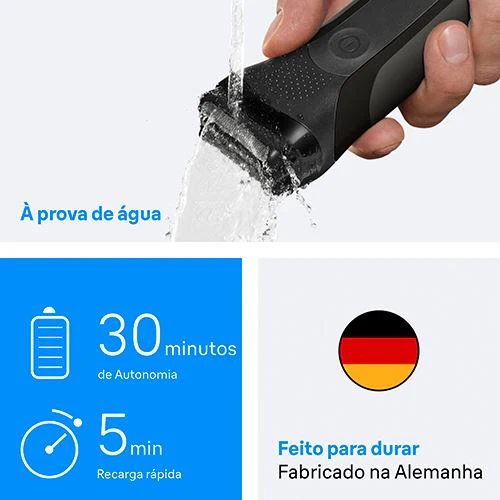Máquina de Barbear Braun S3 300 - Preto - Image 6