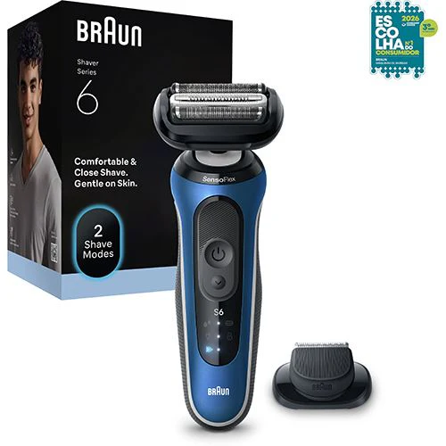 Máquina de Barbear Braun S6 62-B1200 S - Azul - Image 2