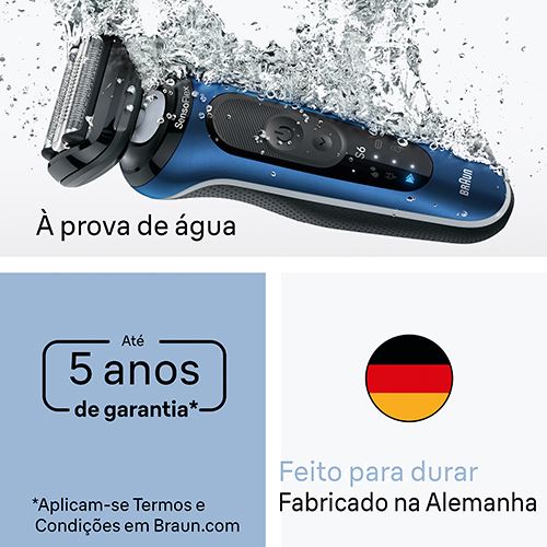 Máquina de Barbear Braun S6 62-B1200 S - Azul - Image 7
