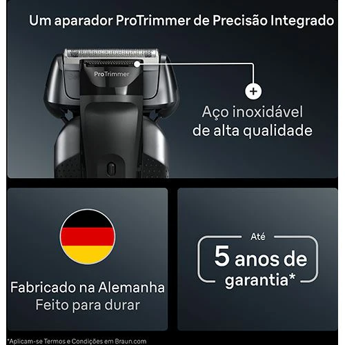 Máquina de Barbear Braun S8 8617 S - Prateado - Image 6