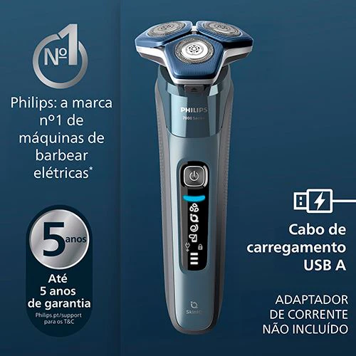Máquina de Barbear Philips Shaver Series 7000  S7882/55 - Azul Glaciar - Image 2