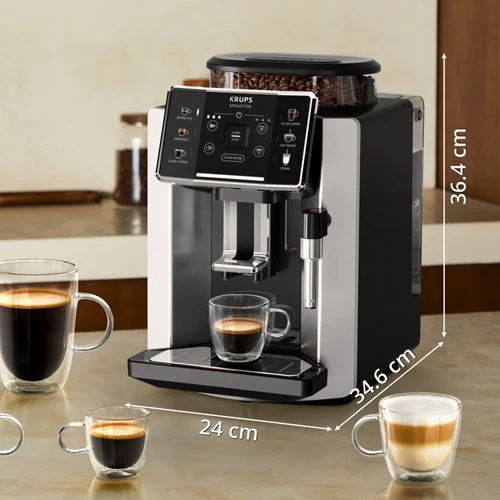 Máquina de Café Automática com Moinho Integrado Krups Sensation Ea910E10 - Cinza - Outlet - Grade A - Image 5