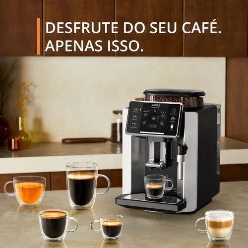 Máquina de Café Automática com Moinho Integrado Krups Sensation Ea910E10 - Cinza - Outlet - Grade A - Image 6