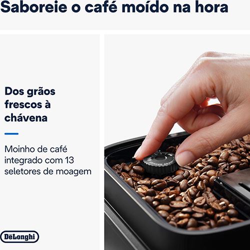 Máquina de Café Expresso Automática Delonghi Magnifica Evo Cappuccino ECAM290.61.B - Preto - Outlet - Grade B - Image 3
