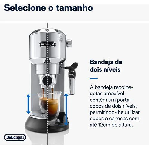 Máquina de Café Manual DeLonghi Dedica Style Ec685.M - Metal - Outlet - Grade B - Image 4
