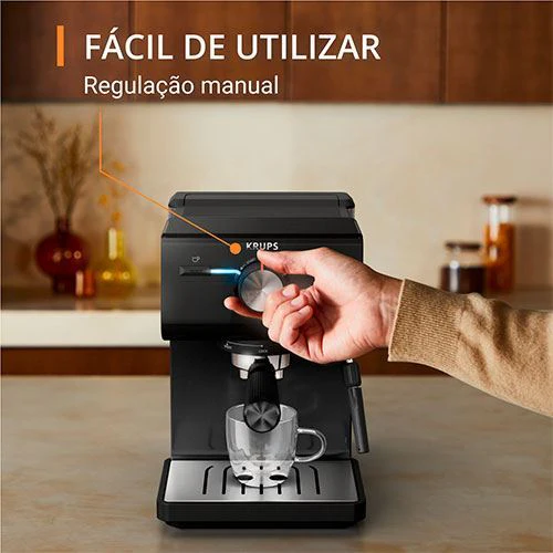 Máquina de Café Manual Krups Xp381810 - Preto - Outlet - Grade A - Image 3