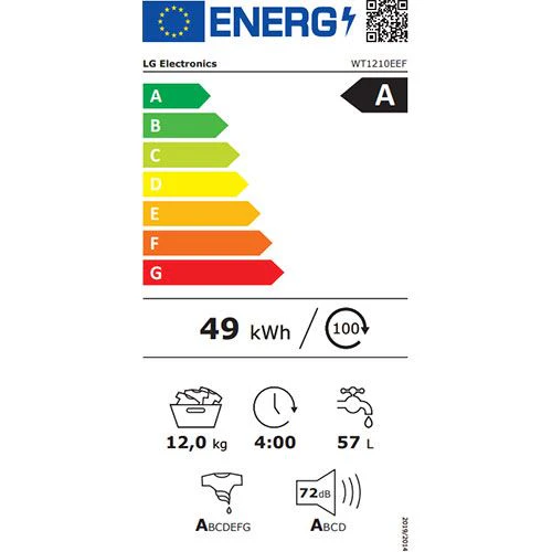 Máquina de Lavar e Secar Roupa LG WT1210EEF | 12/10 Kg |1400 RPM | A/C | Bege - Image 15