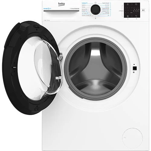 Máquina de Lavar Roupa Beko BM3WFT3941WB | 9 Kg | 1400 RPM | A | Branco - Image 3