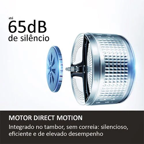 Máquina de Lavar Roupa Haier HW100-BD14979U1 | 10 Kg | 1400 RPM | A | Branco - Image 3