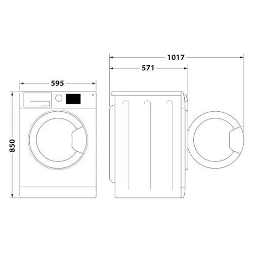 Máquina de Lavar Roupa Whirlpool Ffb 7469 Bv Pt | 7 Kg | 1400 Rpm | a | Branco - Outlet - Grade A - Image 4