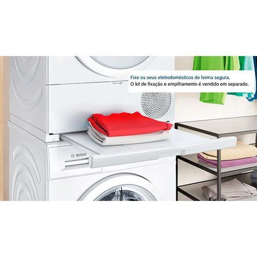 Máquina de Secar Bosch Serie 6 Wqg245D0Es | 9 Kg | Bomba de Calor | C | Branco - Outlet - Grade B - Image 4