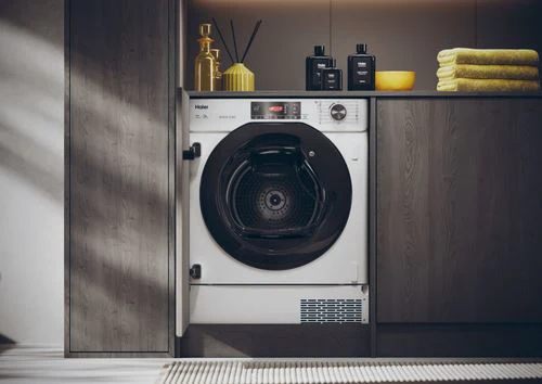 Máquina de Secar Encastrável Haier HDBI H7A2TBEX-S | 7 Kg | Bomba de Calor | E | Branco - Image 3