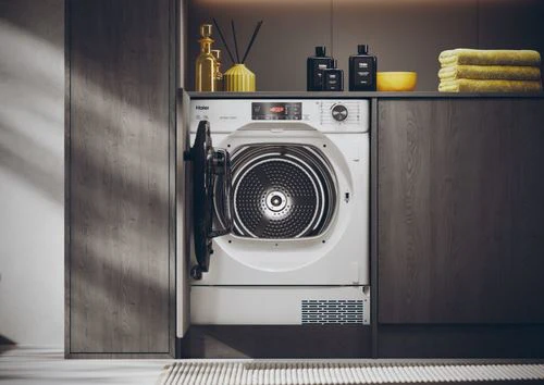 Máquina de Secar Encastrável Haier HDBI H7A2TBEX-S | 7 Kg | Bomba de Calor | E | Branco - Image 4